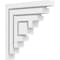 Ekena Millwork Standard Landon Architectural Grade PVC Bracket, 2"W x 12"D x 12"H BKTP02X12X12LAN - alternate 1